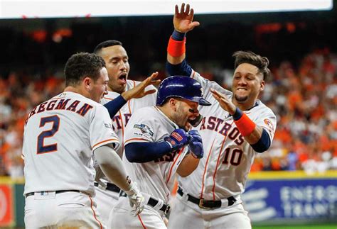 Astros game recap - Jose Altuve on ALCS Game 4 win. October 20, 2023 | 00:01:13. Jose Altuve discusses his 100th career playoff game in the Astros' Game 4 win over the Rangers, how he stays composed and more. Houston Astros.